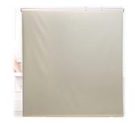 Relaxdays 10034184_1049 Shower Roller Blind 160 x 240 cm with Pulley for Showers and Bathtubs, Ceiling and Windows, Bathroom Roller Blind Water-Repellent, Beige