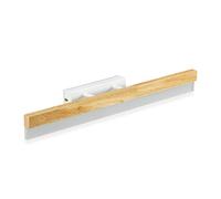 Relaxdays 10034194 LED Light, Warm White, 60 cm Wide, Wood & Acrylic Glass, Bright Mirror Lamp, for Hallway & Dressing Table, Natural