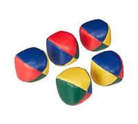 Relaxdays 10037946 Juggling Balls, Set of 5, Professionals, Beginners, Soft Juggling Balls, Children, Adults, Juggling Set, Diameter 6.5 cm, Colourful