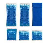 Relaxdays 10x gel packs with cover
