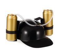 Relaxdays 10x Party beer helmet, black