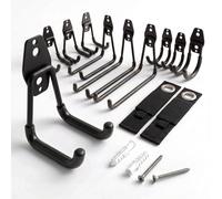Relaxdays 12-piece wall hook set & cable organiser