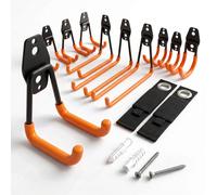Relaxdays 12-piece wall hook set & cable organiser