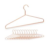 Relaxdays 12 x Copper Coat Hanger