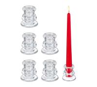 Relaxdays 12x glass candle stands