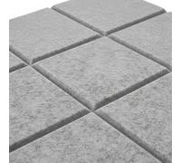 Relaxdays 12x self-adhesive felt boards, square