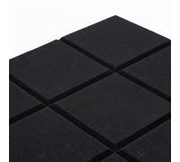 Relaxdays 12x self-adhesive felt boards, square