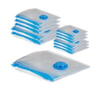 Relaxdays 12x Set Vacuum Seal Bags in 4 Sizes