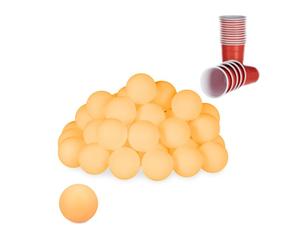 Relaxdays 144 x Beer Pong Balls orange