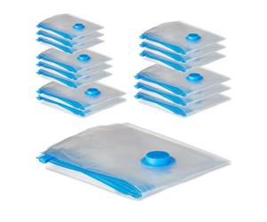 Relaxdays 15x Set Vacuum Seal Bags