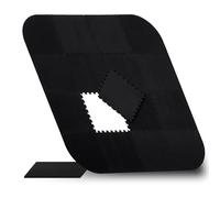 Relaxdays 17-Piece Square Pool Mat, Foam, 0.6 x 216 x 216 cm, Black