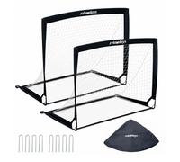 Relaxdays 2-pack foldable football goals