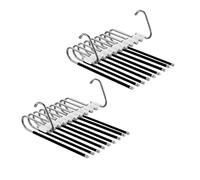 Relaxdays 2 Pack of Multi Trouser Hangers
