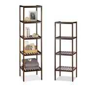 Relaxdays 2-piece bamboo rack set