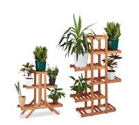Relaxdays 2-piece plant ladder set