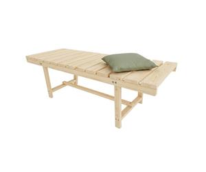Relaxdays 2-seat garden bench, fir wood