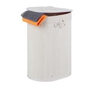 Relaxdays 2 x Bamboo Laundry Basket
