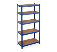 Relaxdays 2 x Blue Shelving Unit 180 x 90 x 45 cm