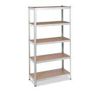 Relaxdays 2 x Galvanised Steel Shelving 5 Shelves