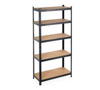 Relaxdays 2 x Heavy Duty Shelving Unit Black