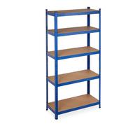 Relaxdays 2 x Heavy Duty Shelving Unit Blue