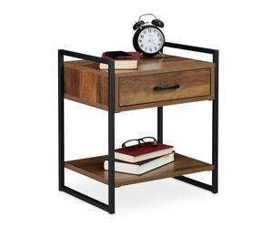 Relaxdays 2 x Industrial Style Night Stand