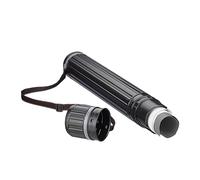Relaxdays 2 x poster tube, up to A0 size, for transporting posters and drawings, extendable 64-107 cm, black/grey