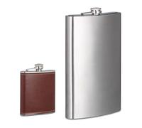 Relaxdays 2 x stainless steel flasks