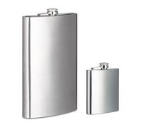 Relaxdays 2 x stainless steel flasks
