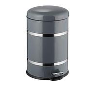 Relaxdays 20L Pedal Liner with Handle, Kitchen Waste Bin, Trash Can, Stainless Steel, Grey, Medium