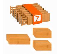 Relaxdays 22-piece bamboo drawer dividers