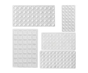 Relaxdays 222x Self-adhesive Rubber Buffers