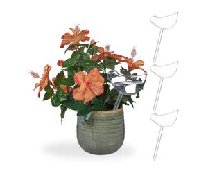 Relaxdays 24 Clear Watering Balls Bird Shape