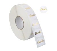 Relaxdays 2500x Danke German Stickers