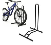 Relaxdays bike stand, 29-inch, tyre width up to 6.5 cm, front or rear wheel, floor stand, 1 bike, black