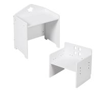 Relaxdays 2pc kids table & chair with chalkboard