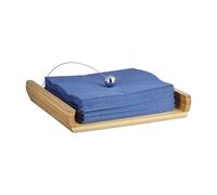 Relaxdays 2x Bamboo Napkin Holder