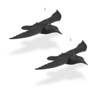 Relaxdays 2x Bird Deterrent Flying Crow Decoy