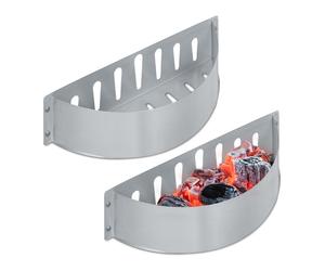 Relaxdays 2x Charcoal Basket