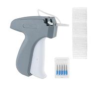 Relaxdays 2x Clothes Labelling Gun, Label Machine, 5 Spare Needles & 5000 Tag Barbs each, Pricing Device, for Shops, Grey/White