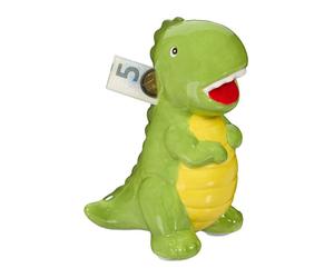 Relaxdays 2x dino piggy bank