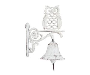 Relaxdays 2x Door Bells with an Owl in White