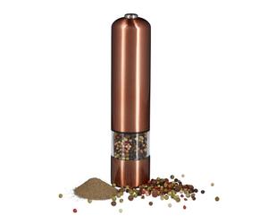 Relaxdays 2x Electric Stainless Steel Pepper Mill