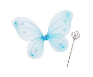 Relaxdays 2x Fairy Set Blue