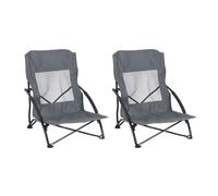 Relaxdays 2x folding beach chairs