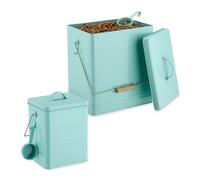 Relaxdays 2x Food Storage Box Turquoise