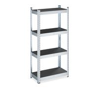 Relaxdays 2x Galvanised heavy-duty rack 120x60x30