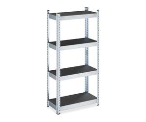 Relaxdays 2x Galvanised heavy-duty rack 120x60x30