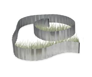 Relaxdays 2x Galvanised Lawn Edge