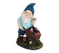 Relaxdays 2x Garden Gnome with Toadstools